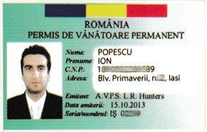 permis vanatoare